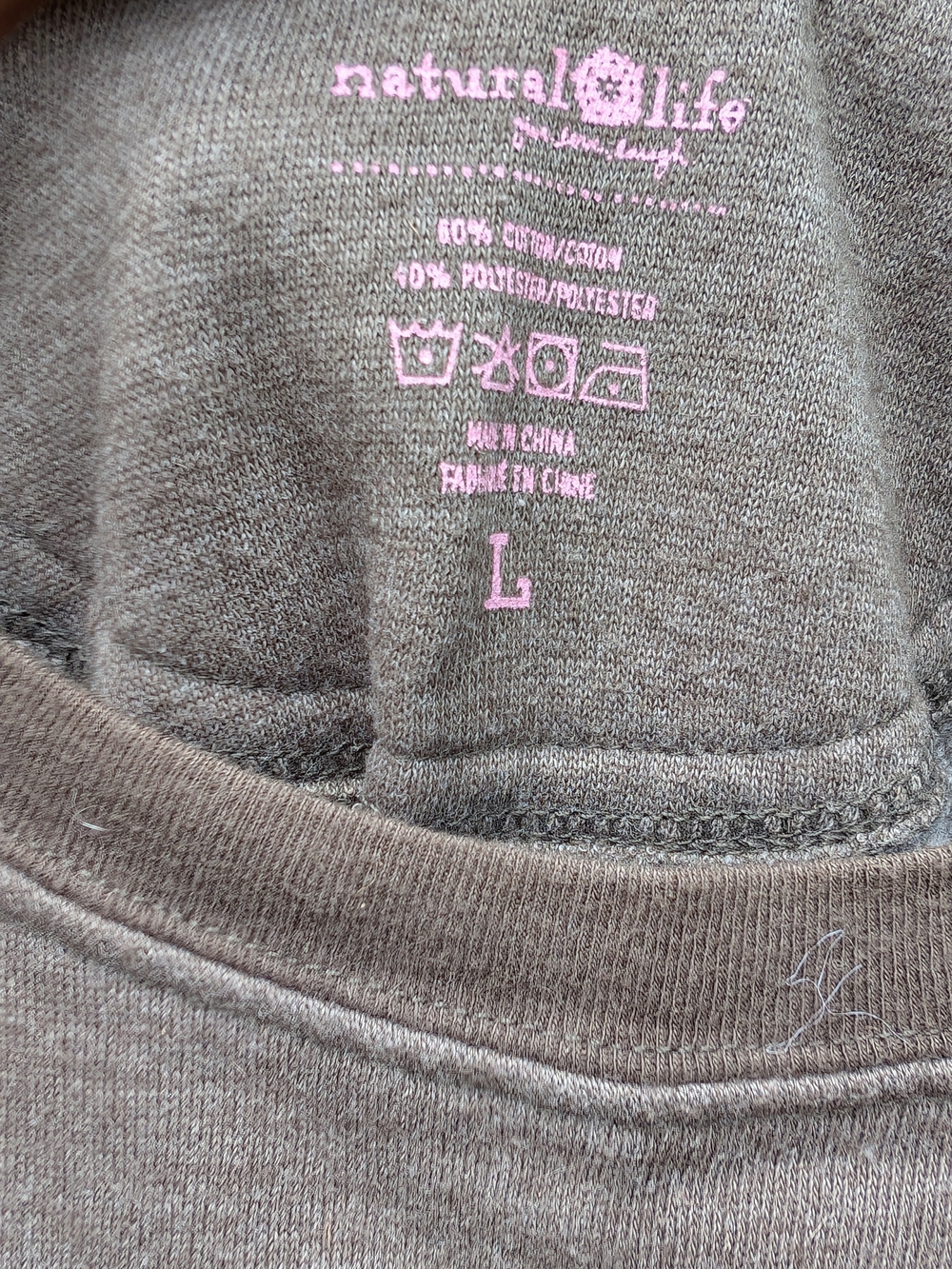NATURAL LIFE Brown Floral "Spread Kindness" Crewneck Sweatshirt - Picture 3 of 3